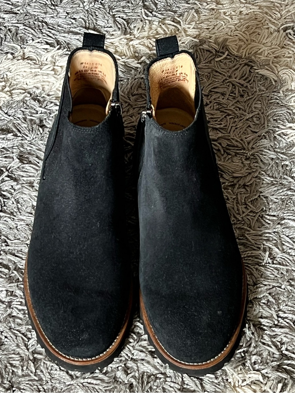 Samuel Hubbard Black Suede Women’s Bootie - Classic Slip-On Style